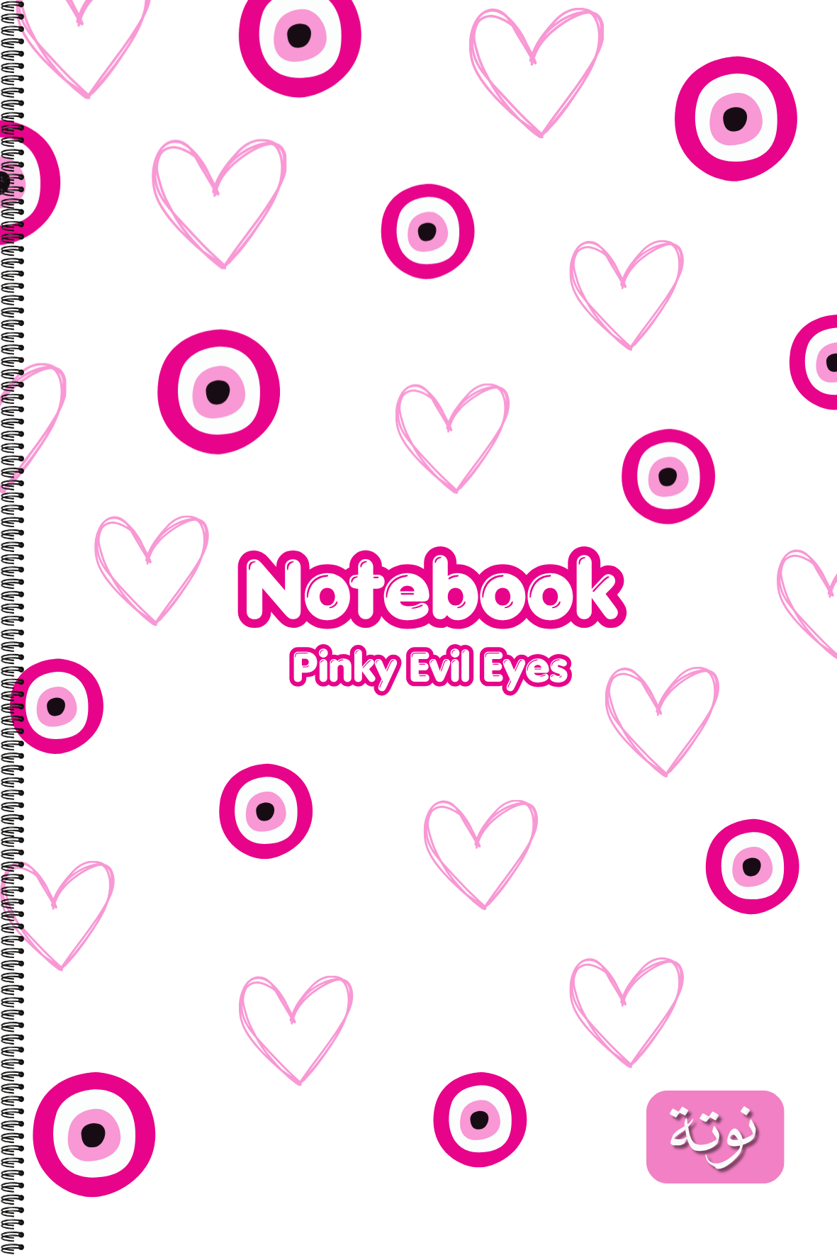 Pinky Evil Eyes Notebook