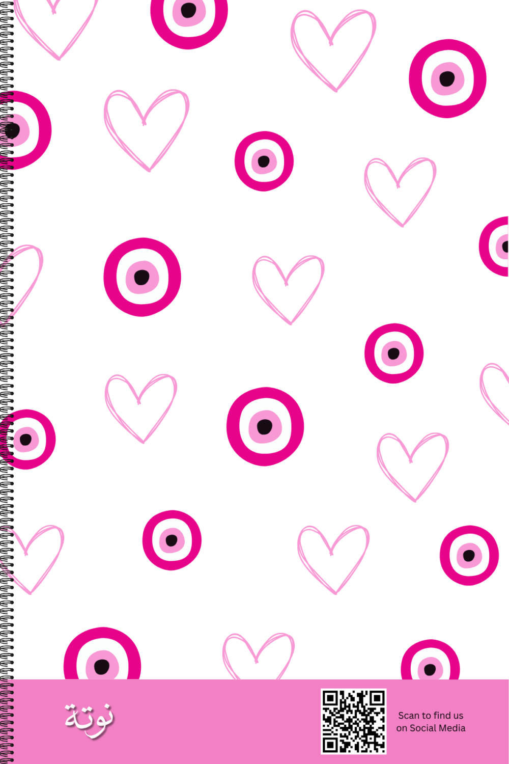Pinky Evil Eyes Notebook